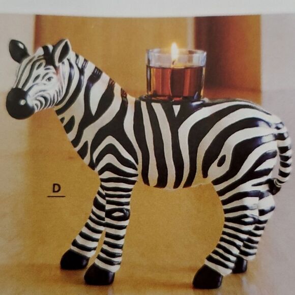 🩵PartyLite Zebra Votive/Tealight Candle Holder - Picture 13 of 16